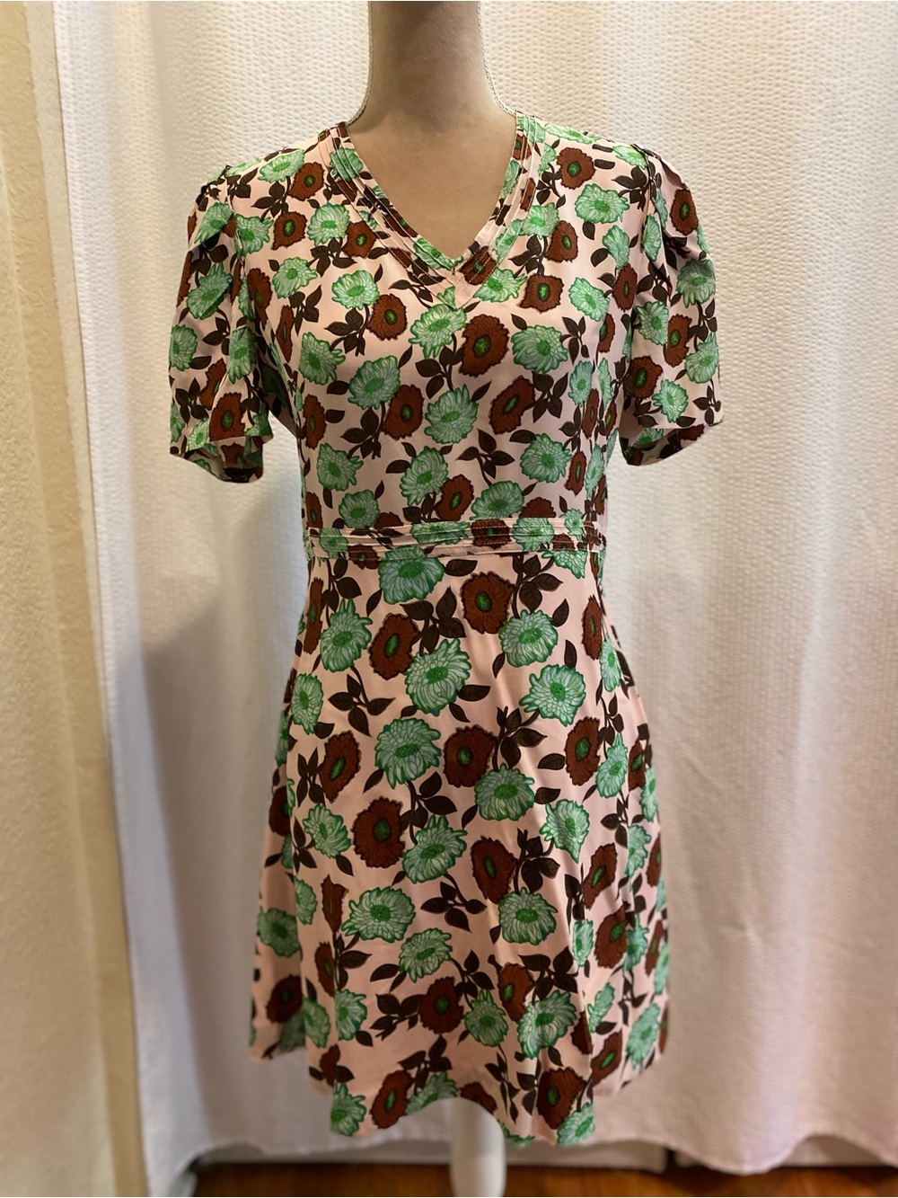Sandro Paris designer silk dress